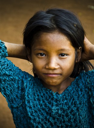 Ethnic Minority Krung (kreung) Girl, in Ratanakiri Province