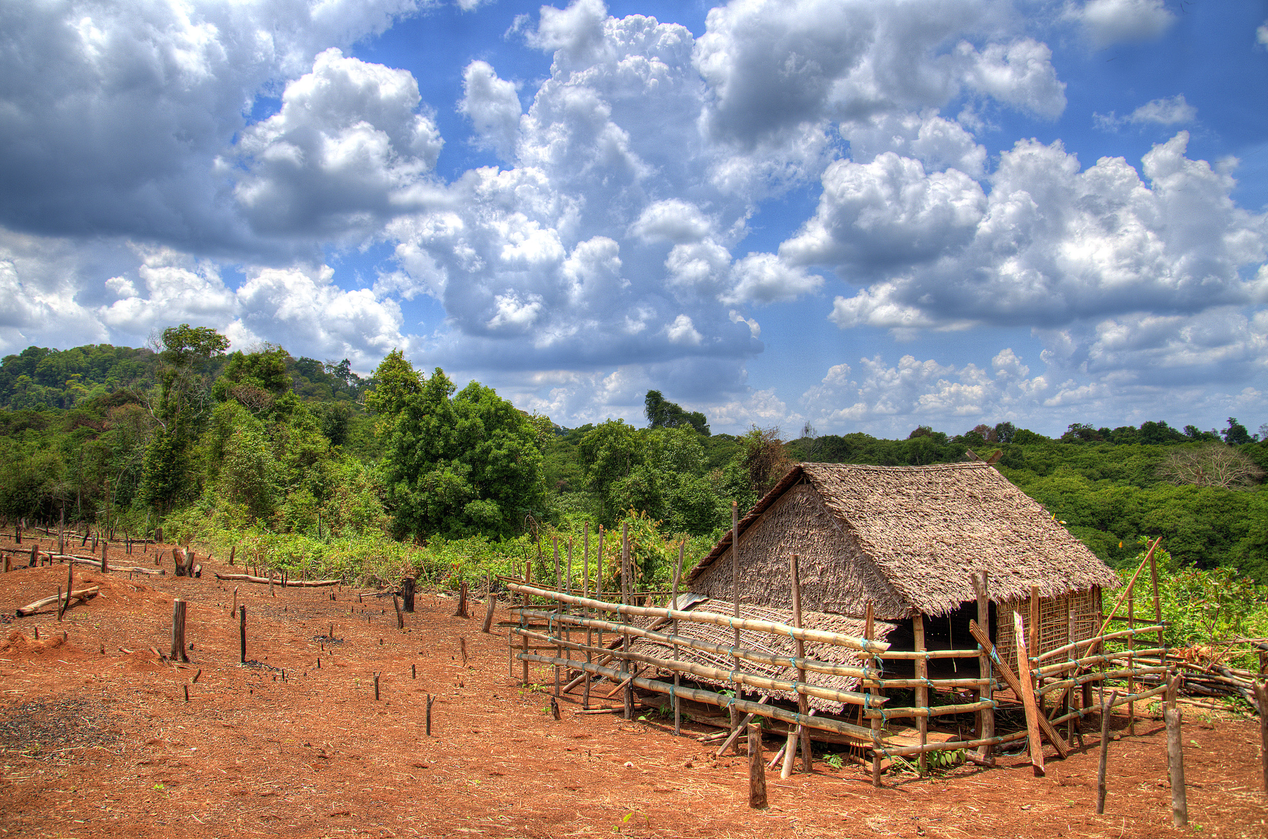 Tribal Farm House in Cambodia