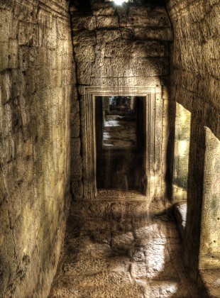 Mysterious Passageway at Bayon Temple, Cambodia
