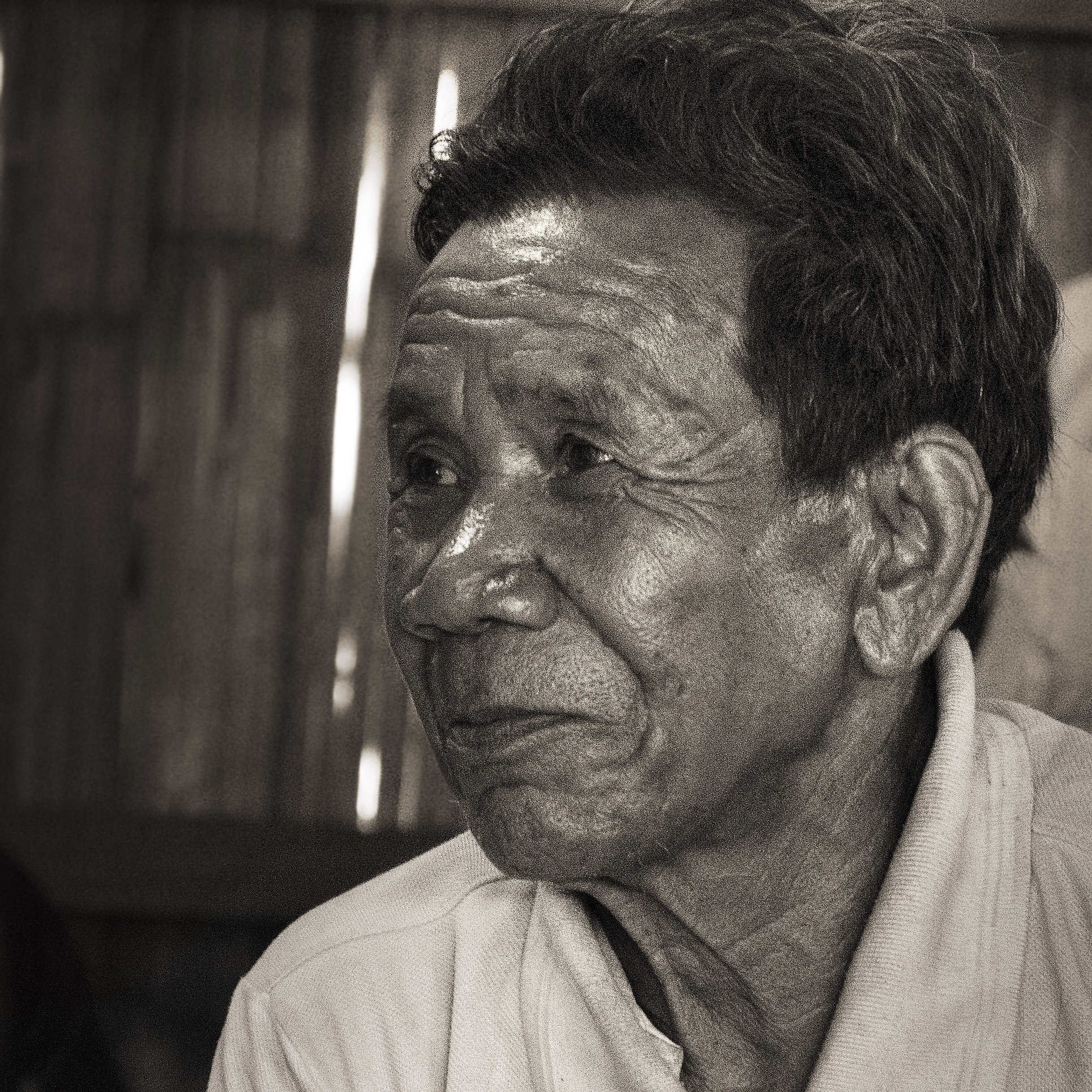 indigenous minority Kreung man in Ratanakiri province, cambodia