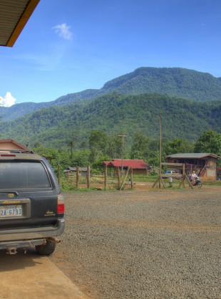 filling with petrol in laos